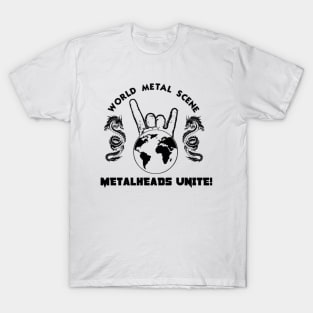 Blk Metalheads Unite T-Shirt